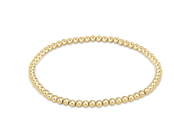 Classic Gold 3mm Bead Bracelet