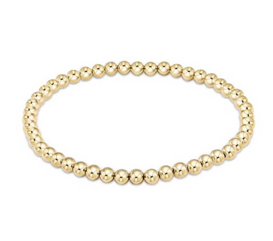 Classic Gold 4mm Bead Bracelet