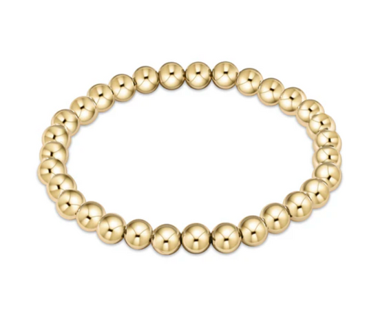 Classic Gold 6mm Bead Bracelet