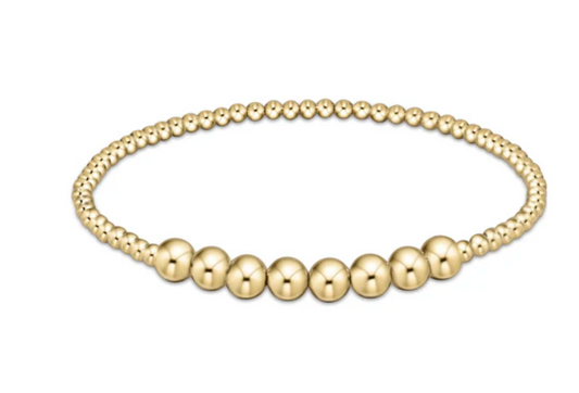 Classic Gold Beaded Bliss 2.5mm Bead Bracelet- 5mm Gold