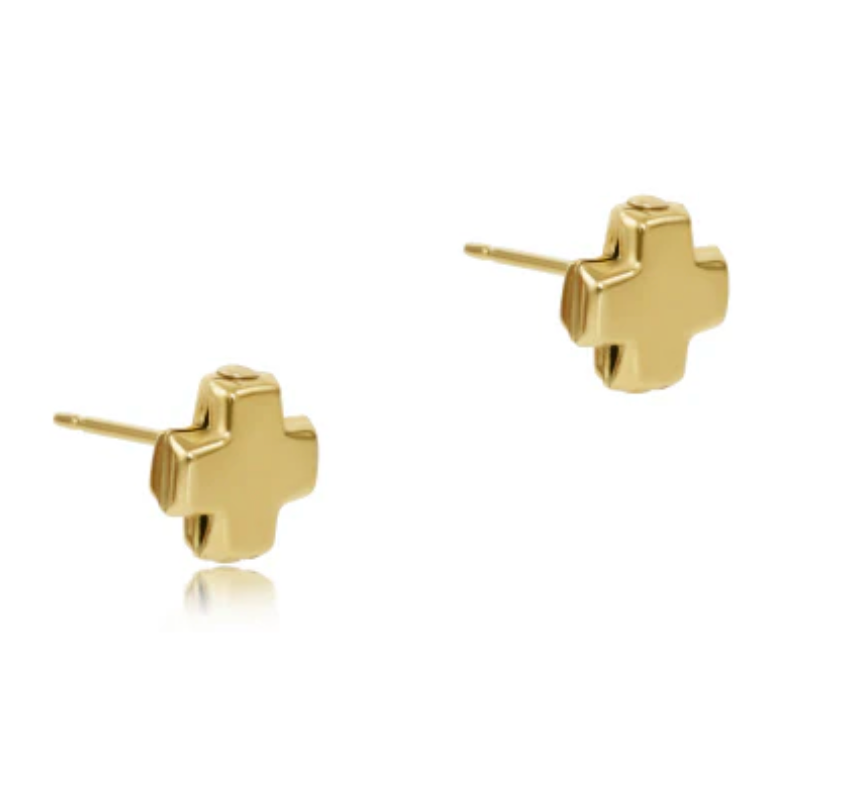 Signature Cross Gold Stud- Gold