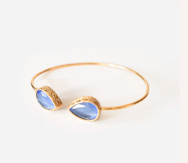 Nika Gemstone Cuff Bracelet