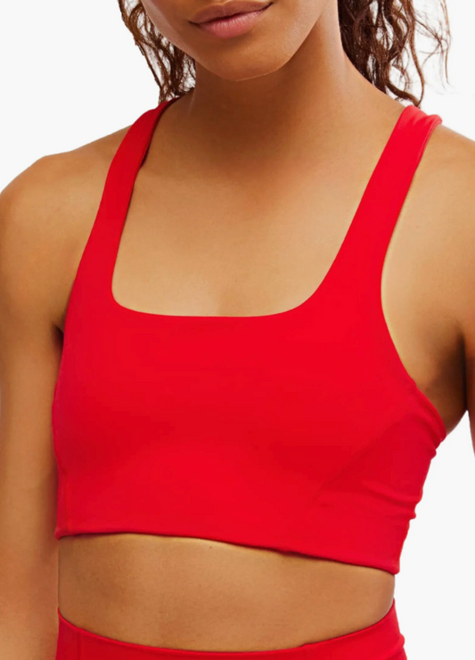 Active Racerback Bra- Red Berry