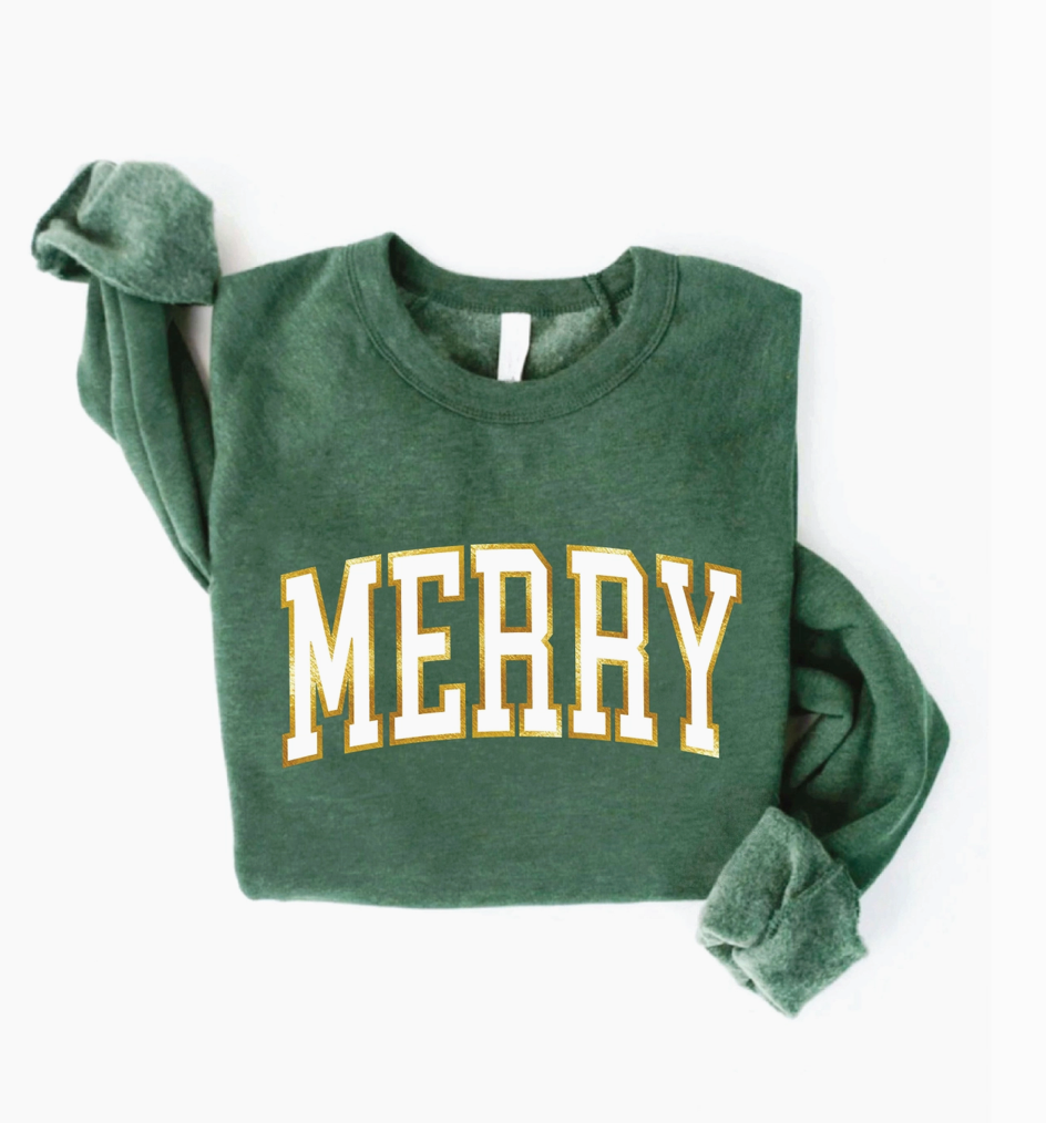 MERRY Foil Graphic Sweatshirt