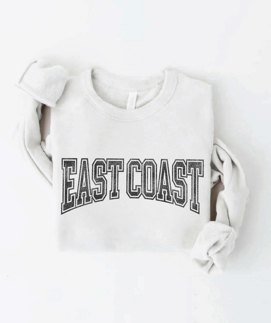 East Coast Graphic Sweatshirt - Vintage White