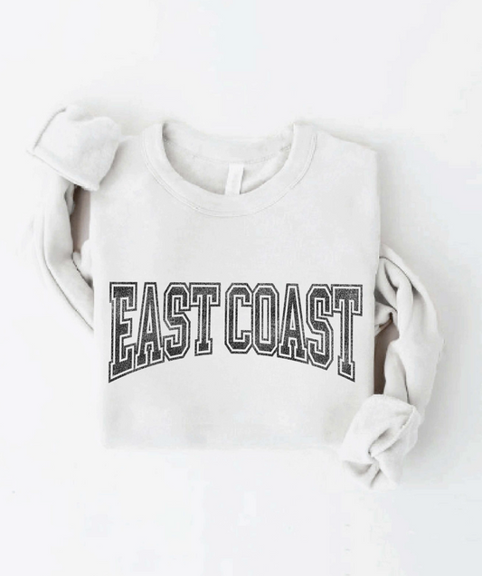 East Coast Graphic Sweatshirt - Vintage White