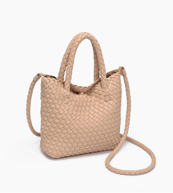 Leanna Woven Crossbody - natural