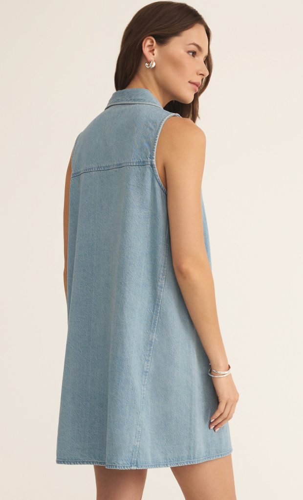 New Day Twill Denim Dress - Vintage Indigo