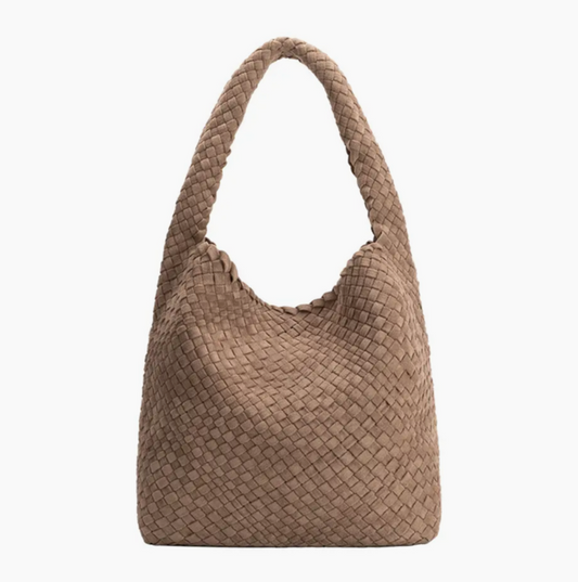 Johanna Clay Suede Recycled Vegan Shoulder Bag