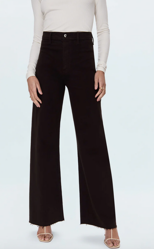 Penny High Rise Wide Leg Jean - Mocha