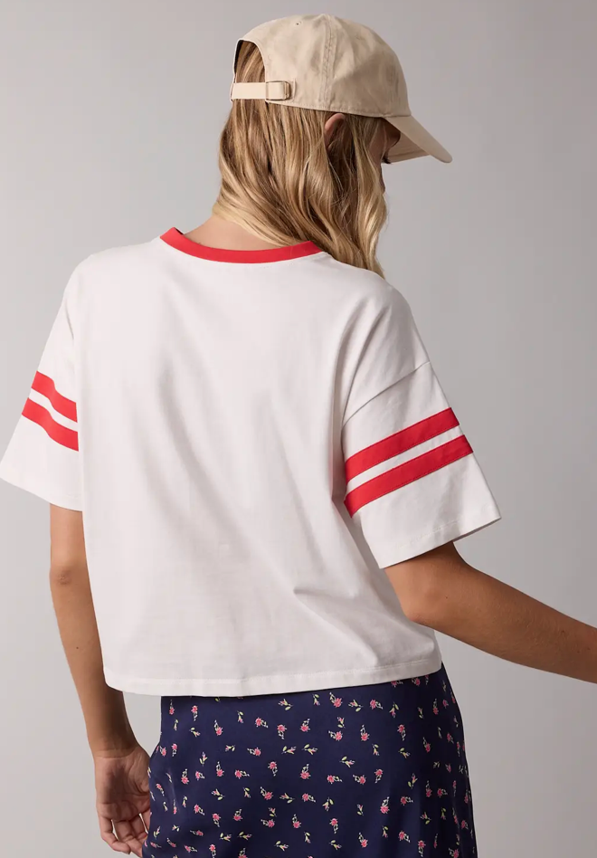 Game Day Contrast Knit Top