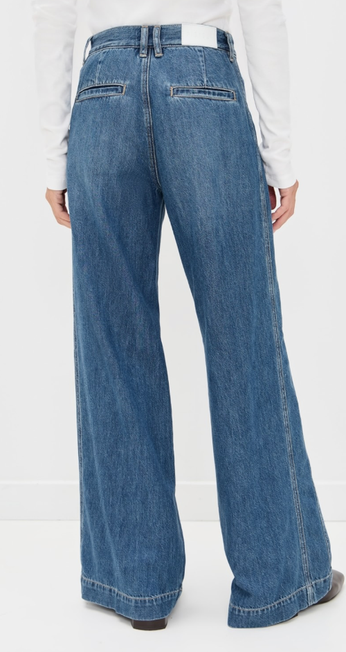 Jadyn Seamed Low Slung Palazzo Jean - Imagine