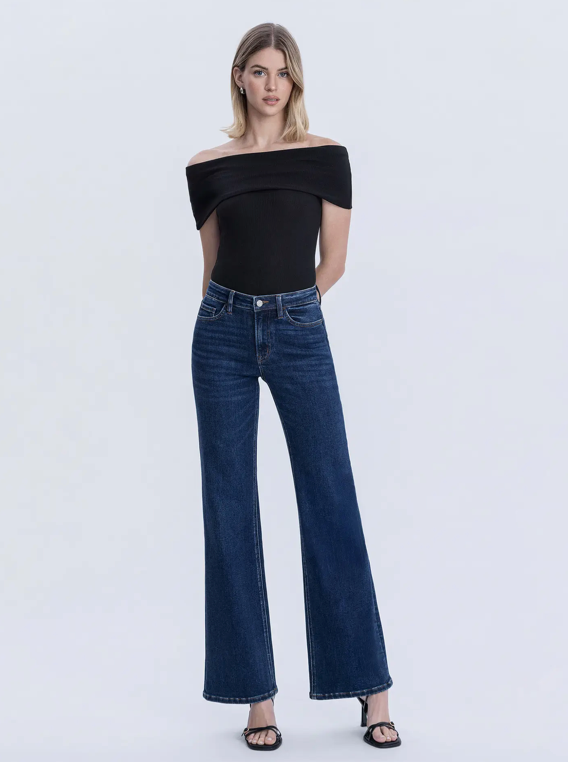 Cheryl High Rise Dark Wash Vintage Flare Jeans