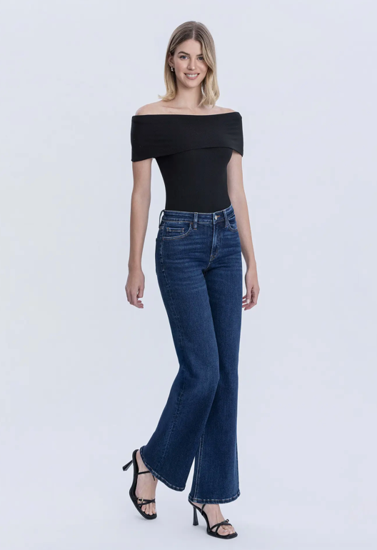 Cheryl High Rise Dark Wash Vintage Flare Jeans