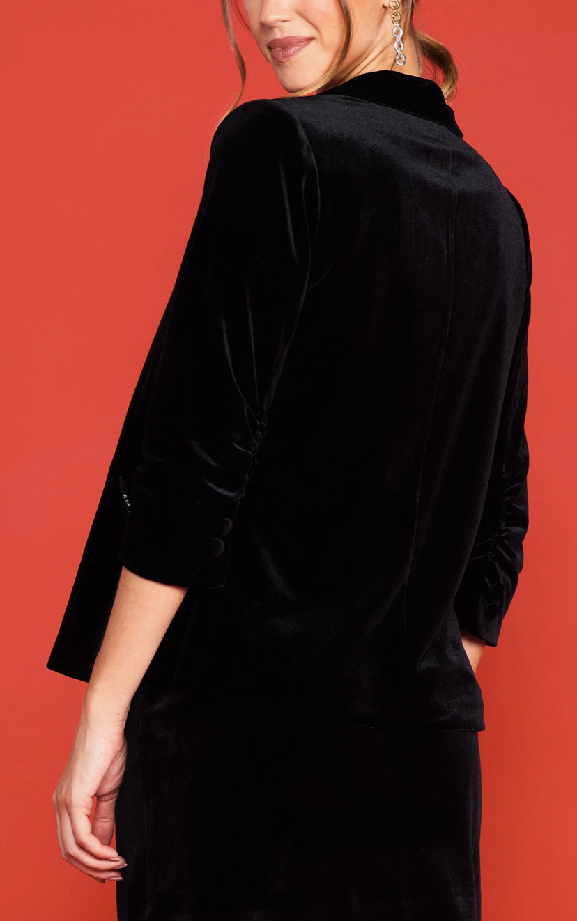 Black Velvet Blazer