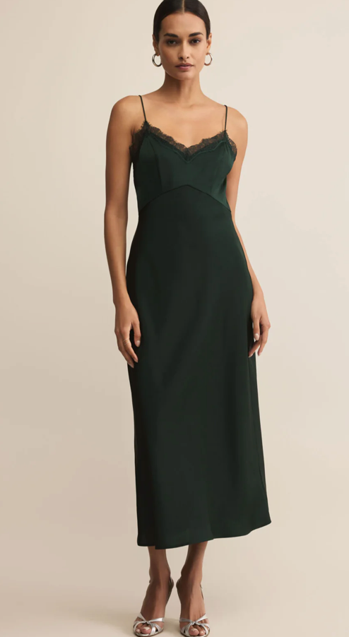 After Hours Luxe Satin Midi Dress