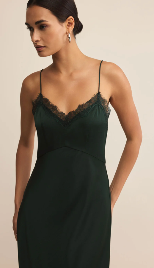 After Hours Luxe Satin Midi Dress