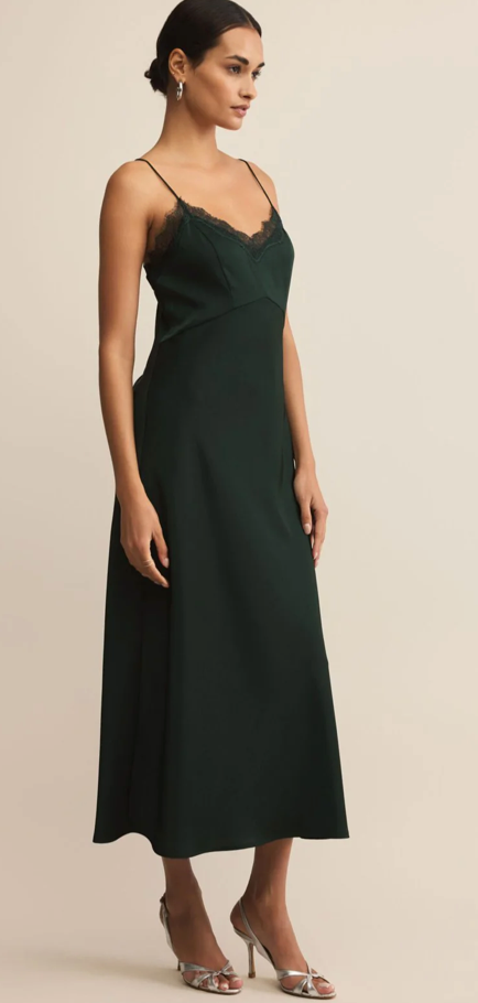 After Hours Luxe Satin Midi Dress