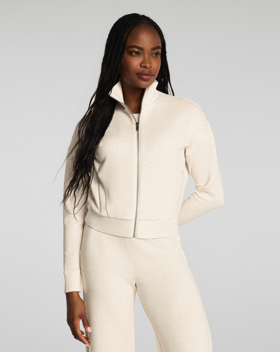 Air Essentials Track Jacket - Oatmeal Heather
