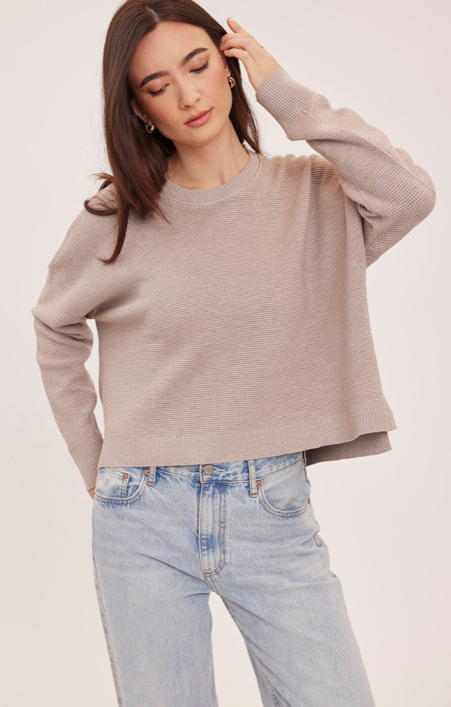 Axel Heather Latte Pullover Sweater