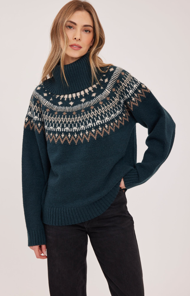 Freya Pullover Sweater Deep Jade