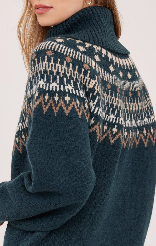 Freya Pullover Sweater Deep Jade