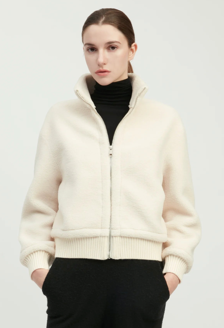 Teddy Sherpa Bomber Jacket