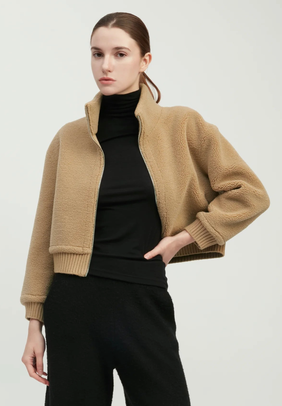 Teddy Sherpa Bomber Jacket