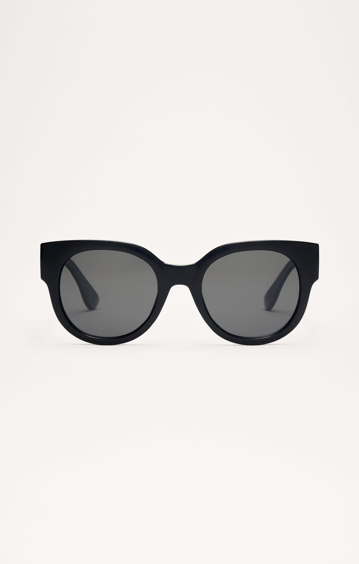 Lunch Date Polarized Sunglasses - Polished Black