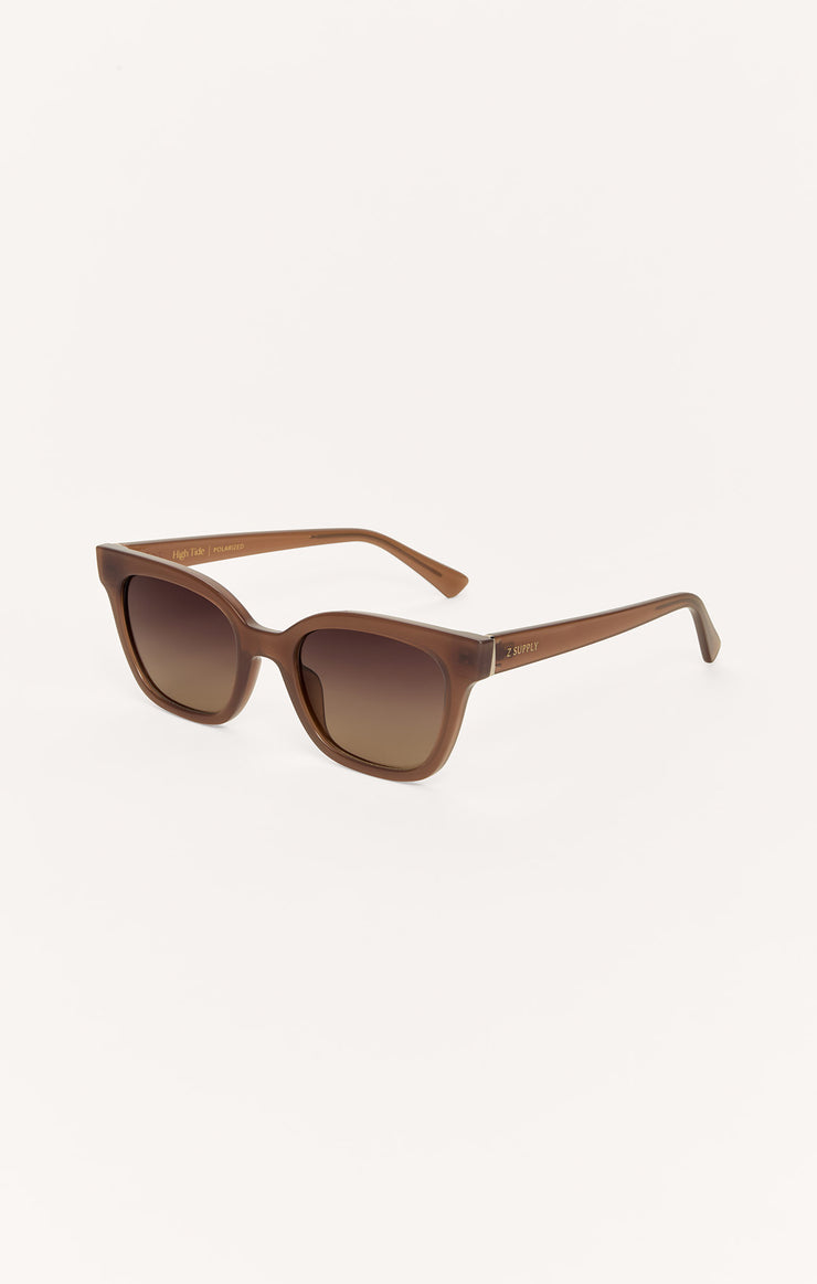 High Tide Polarized Sunglasses - Taupe Gradient