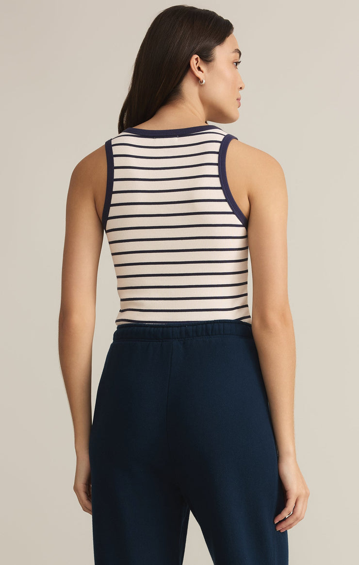 Hadley Striped Rib Tank - Supernova