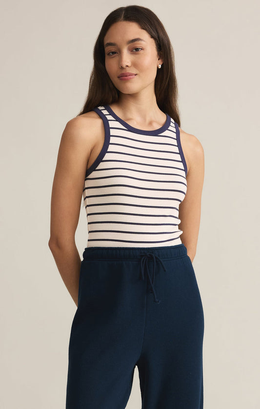 Hadley Striped Rib Tank - Supernova