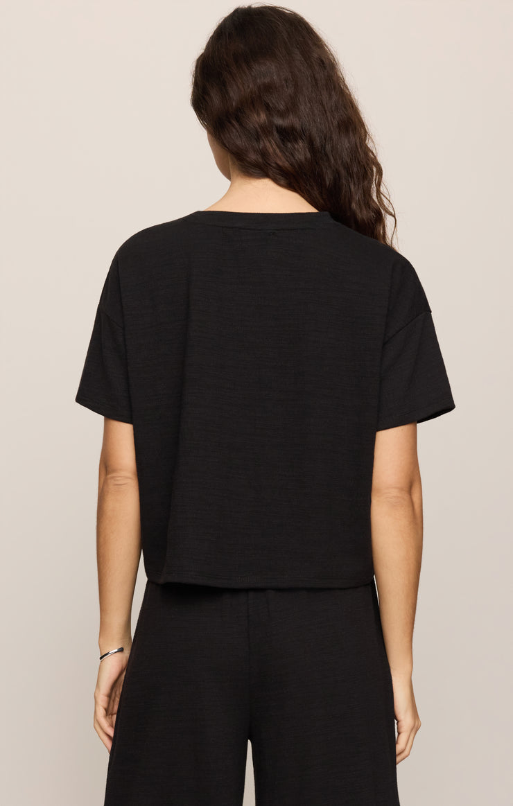 Sway Textured Tee - Black