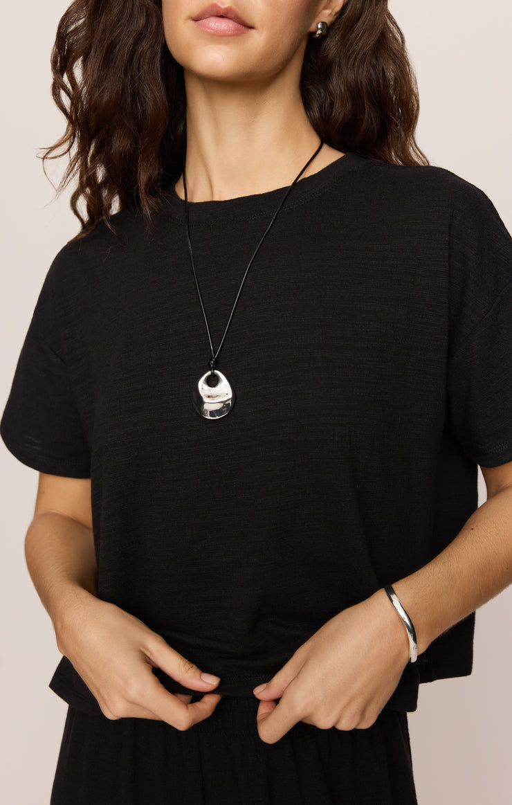 Sway Textured Tee - Black