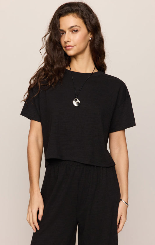 Sway Textured Tee - Black