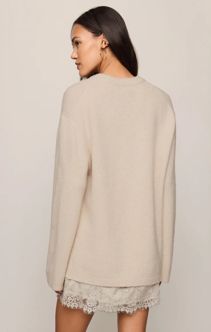 Chill Mode Sweater - Frosted Pearl