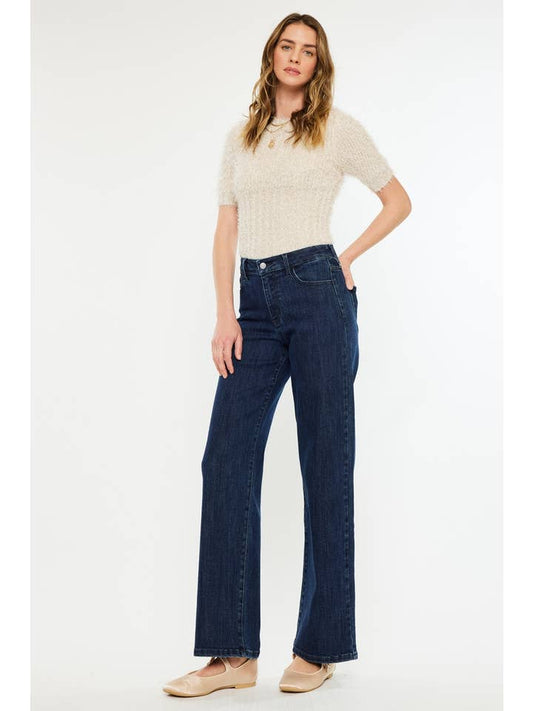 Crater High Rise Wide Leg Jean