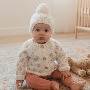 Bitty Blooms Blush Cardigan