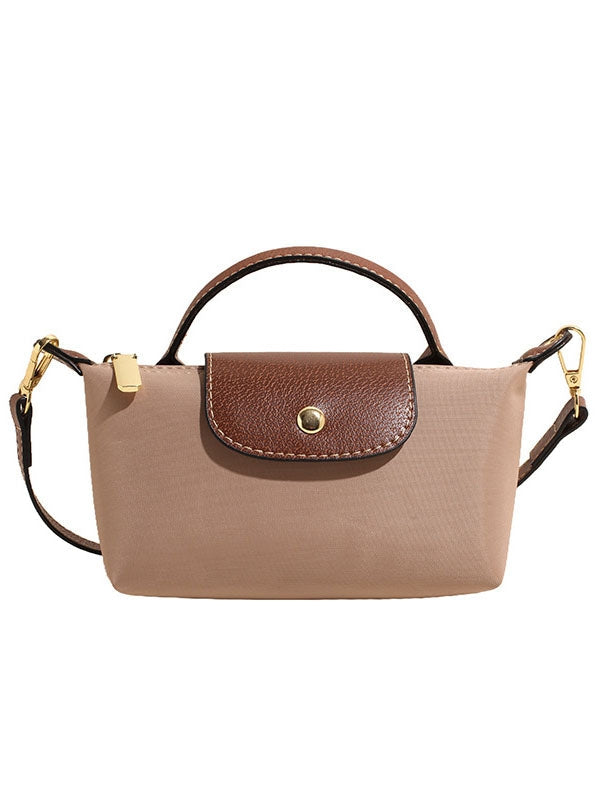 Nylon Mini Cross Body Bag - Tan
