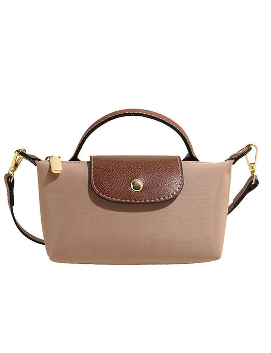 Nylon Mini Cross Body Bag - Tan