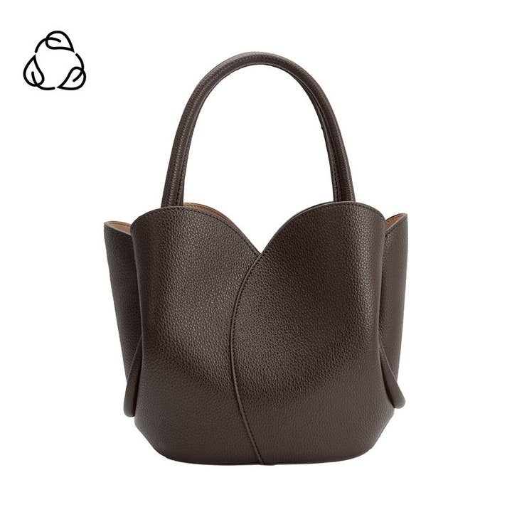 Tulip Chocolate Recycled Vegan Top Handle