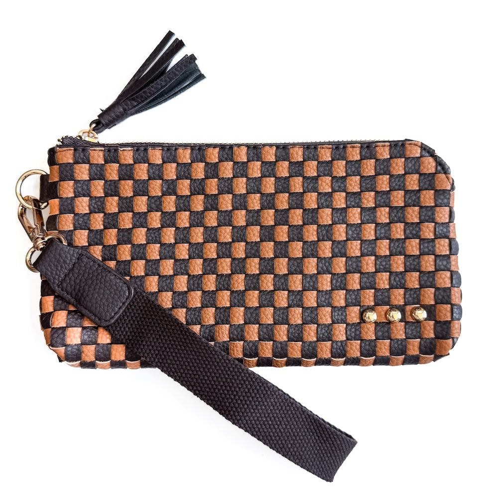 Emma Woven Clutch Wristlet
