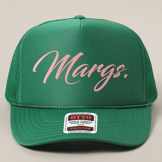 Margs, Text Printed Mesh Back Trucker Hat