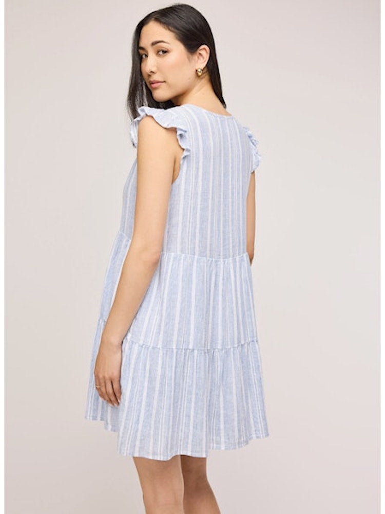 Maggie Blue Stripe Dress