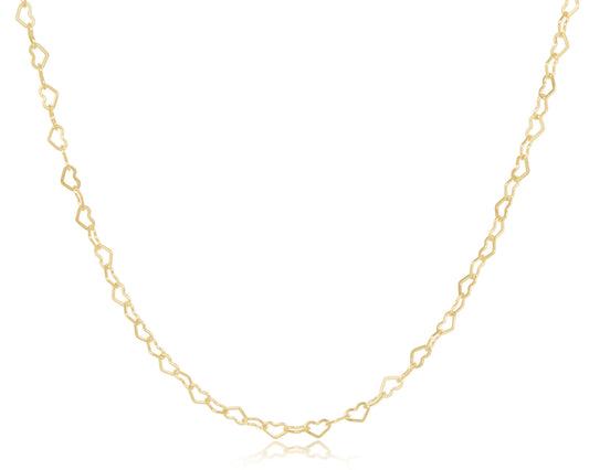 choker love chain - gold 15"