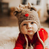 Rudolph Reindeer Beanie Hat