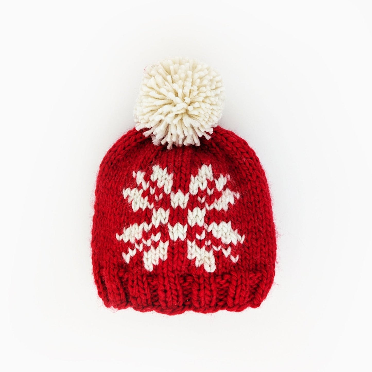 Snowflake Red Beanie Hat