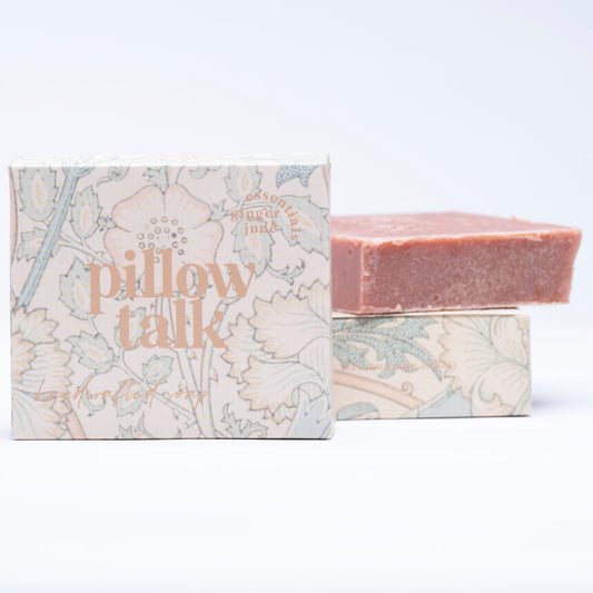 moisturizing soap • Pillow Talk • made with coconut oil, olive oil, babassu, honey & clay