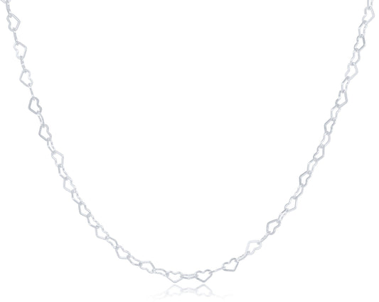 choker love chain - sterling