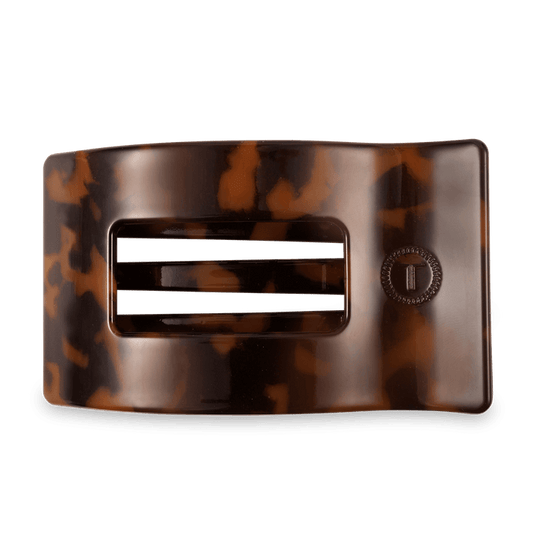 Tortoise Flat Rectangle Hair Clip